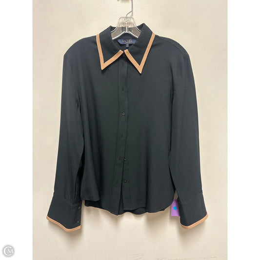Blouse Long Sleeve By Rachel Roy In Black, Size: M