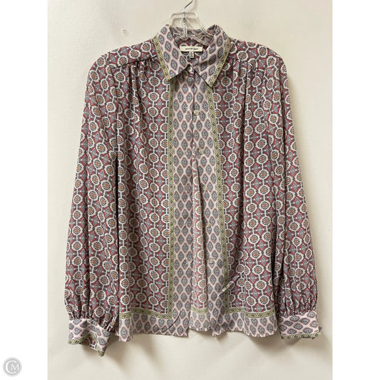 Blouse Long Sleeve By Max Studio In Multi-colored, Size: S
