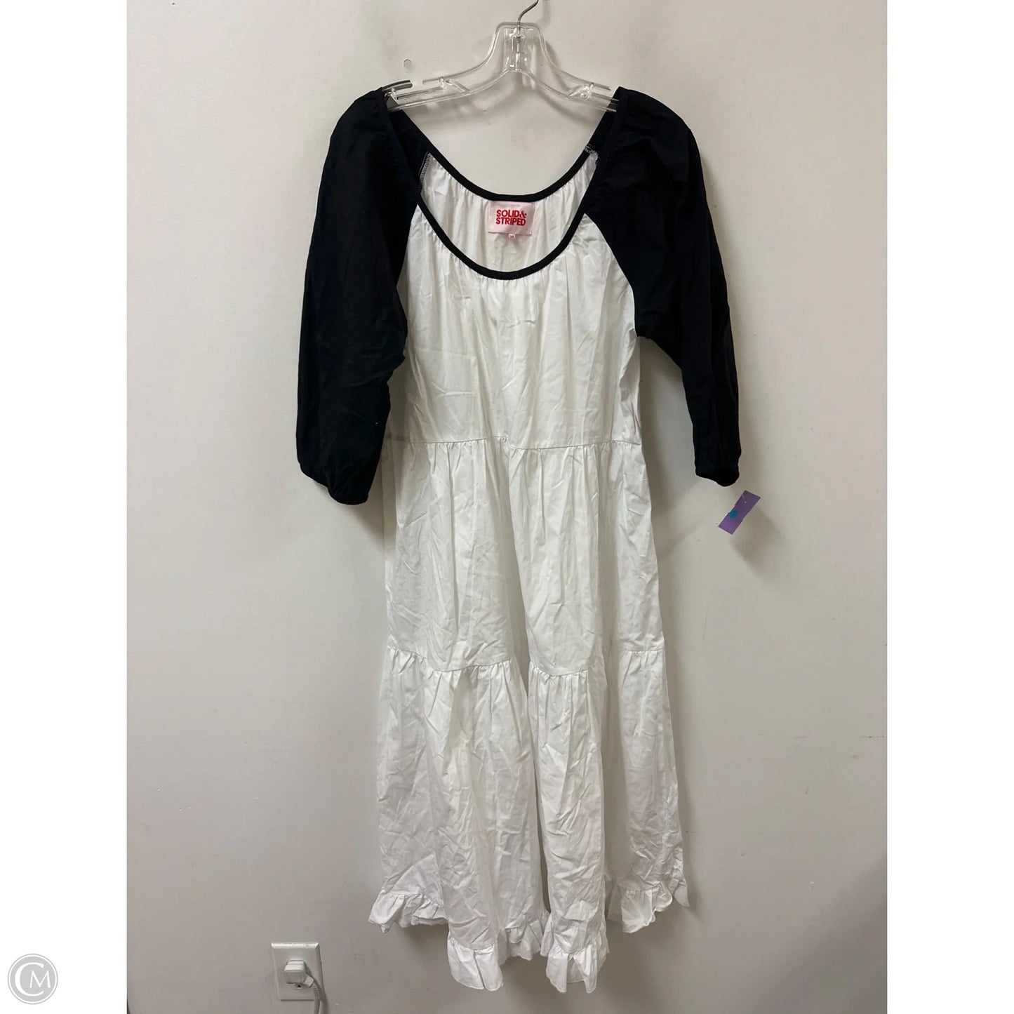 Dress Casual Maxi By Solid & Striped In White, Size: M