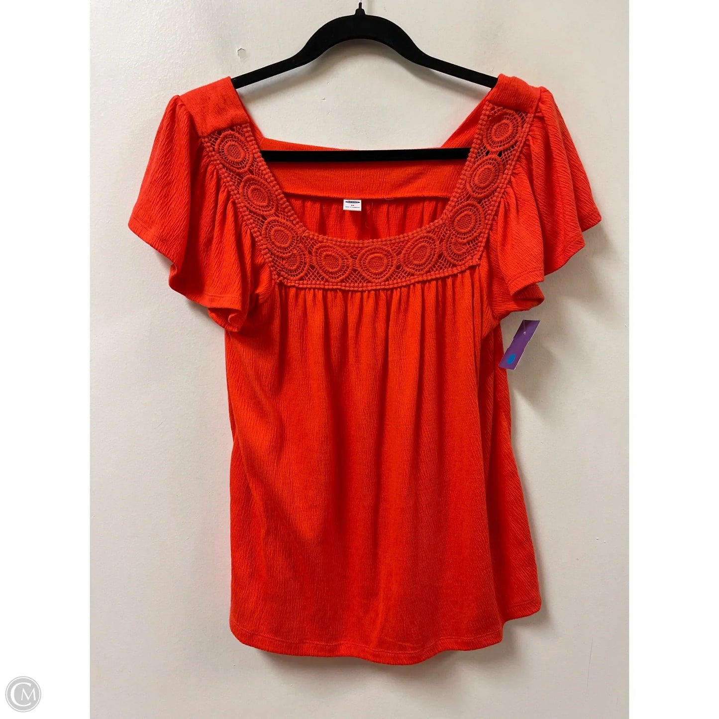 Top Short Sleeve By Old Navy In Orange, Size: Xs