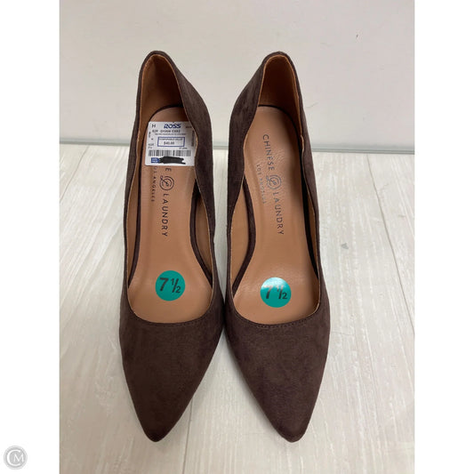 Shoes Heels Stiletto By Chinese Laundry In Brown, Size: 7.5