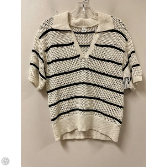 Sweater Short Sleeve By Old Navy In White, Size: S
