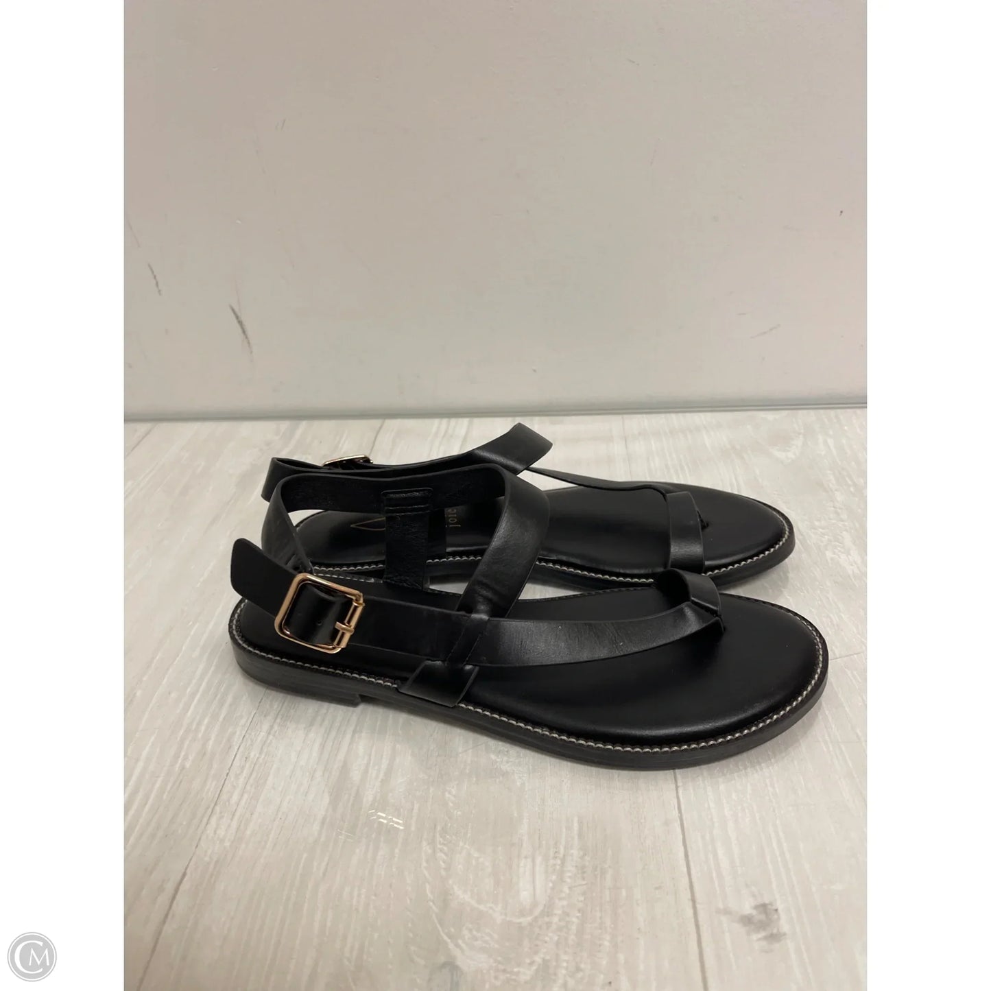 Sandals Flats By Joie In Black, Size: 7.5