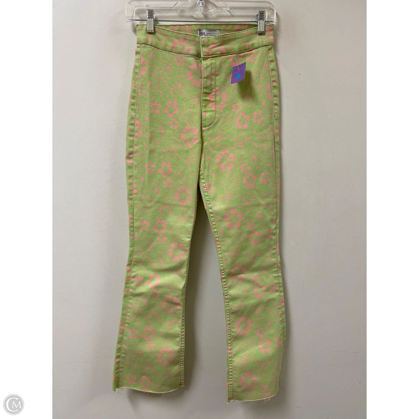 Jeans Flared By Zara In Grey, Size: 6