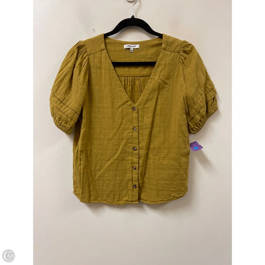 Top Short Sleeve By Madewell In Green, Size: S
