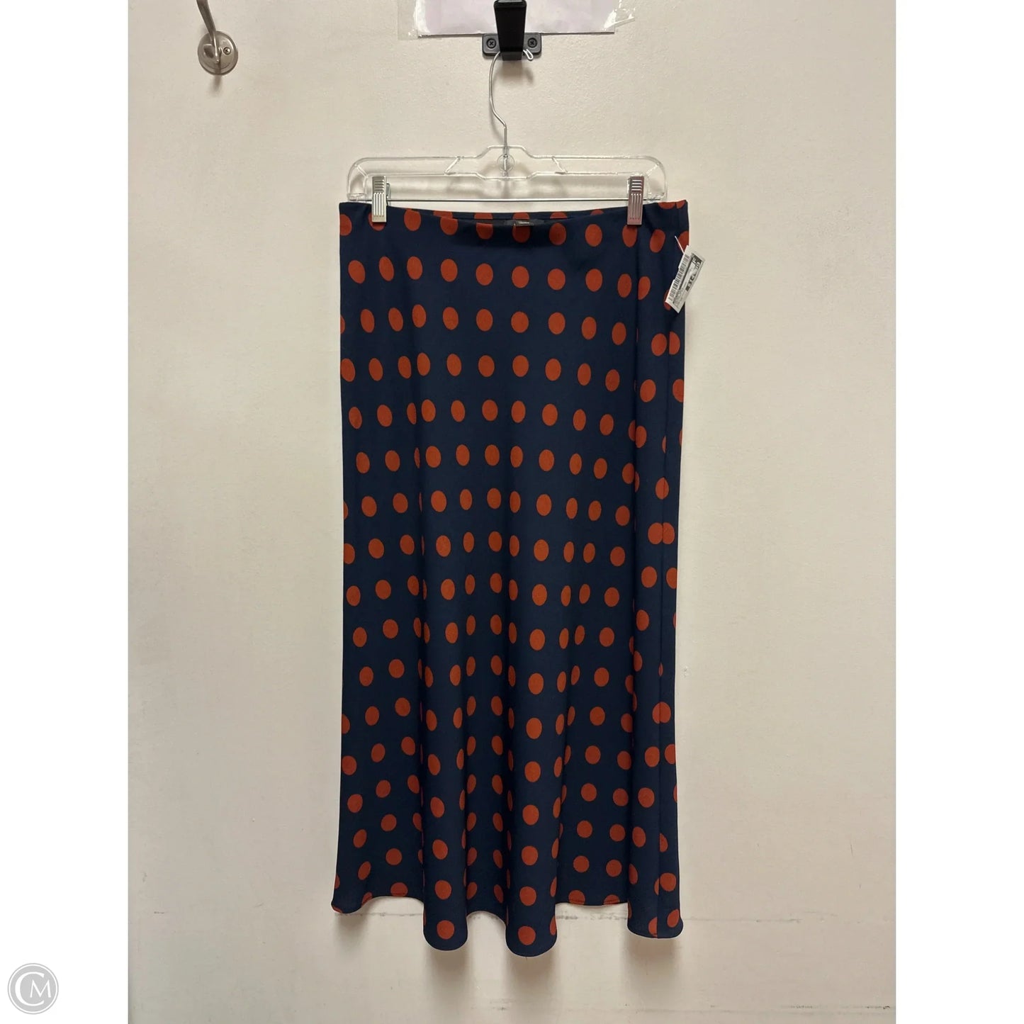 Skirt Maxi By Halogen In Polkadot Pattern, Size: 10