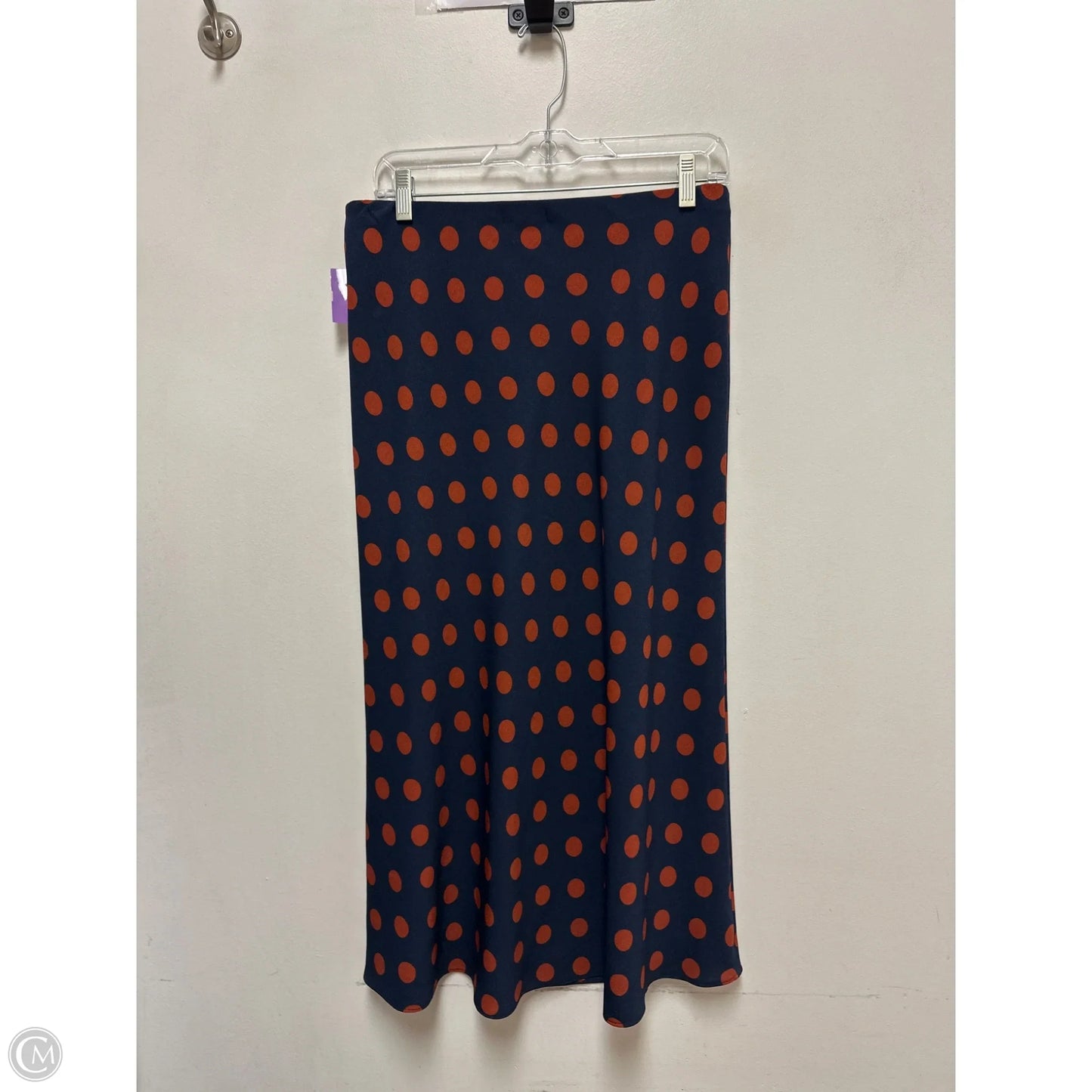 Skirt Maxi By Halogen In Polkadot Pattern, Size: 10