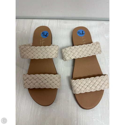 Sandals Flats By Nicole By Nicole Miller In Cream, Size: 7.5
