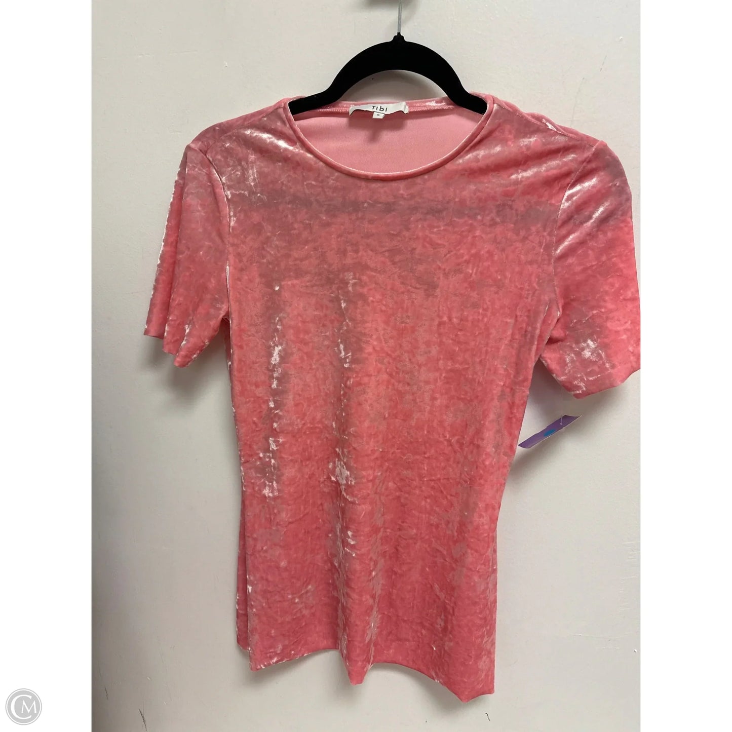 Top Short Sleeve By Tibi In Pink, Size: S