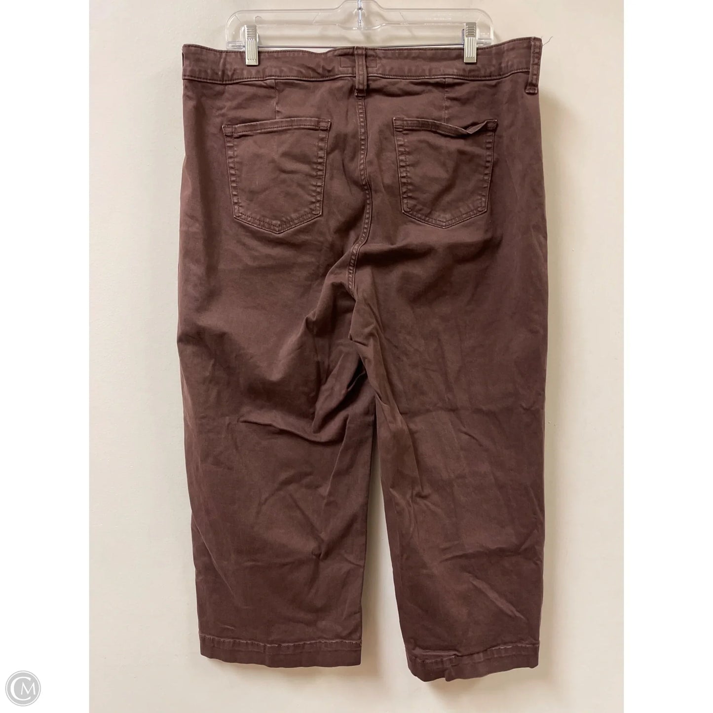 Jeans Wide Leg By Torrid In Brown, Size: 16