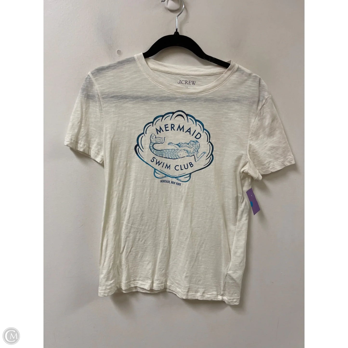 Top Short Sleeve By J. Crew In Cream, Size: Xs