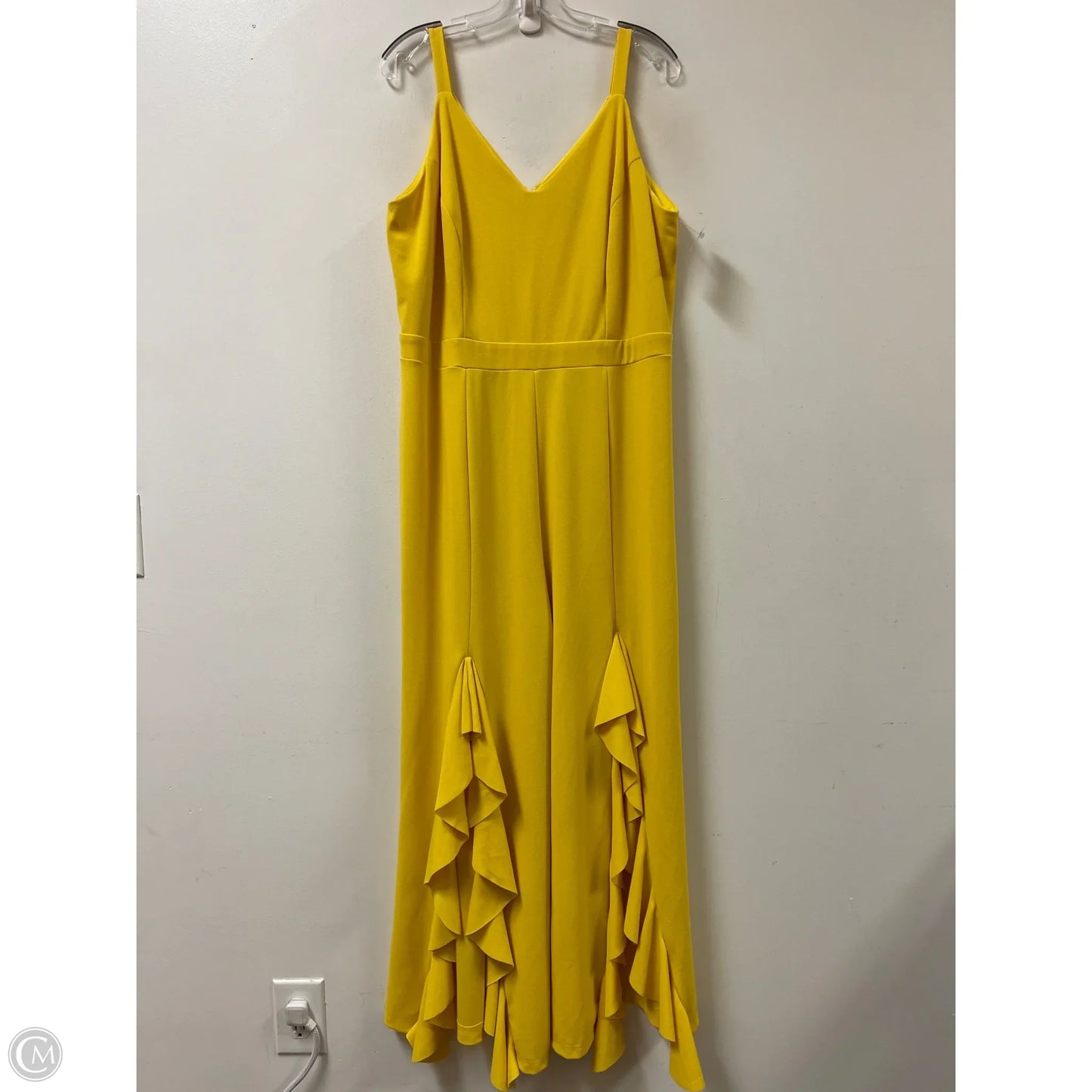 Jumpsuit By Ashley Stewart In Yellow, Size: 2x