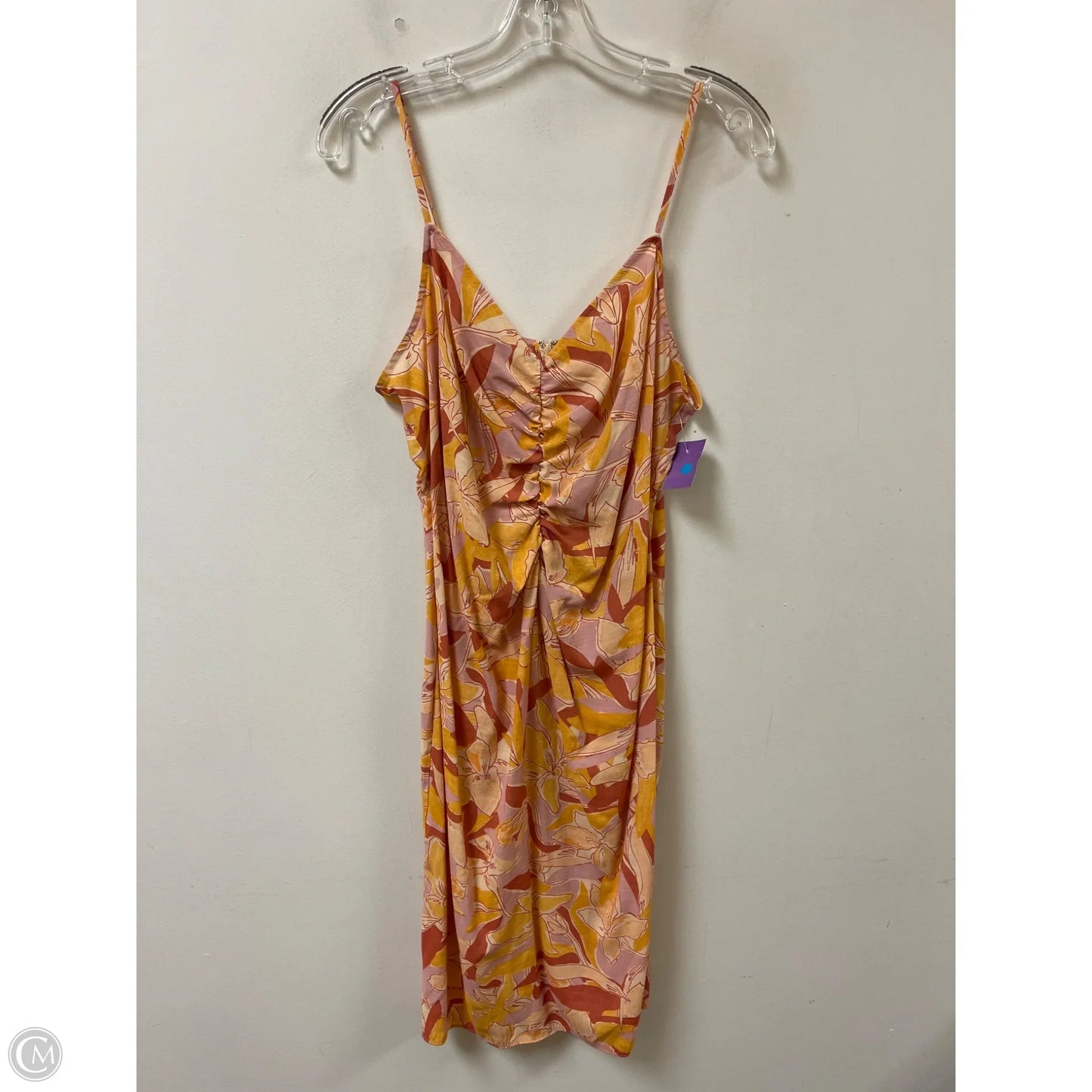 Dress Casual Midi By Nine West In Orange, Size: M