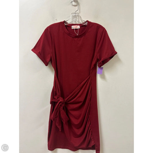 Dress Casual Midi By Clothes Mentor In Red, Size: L