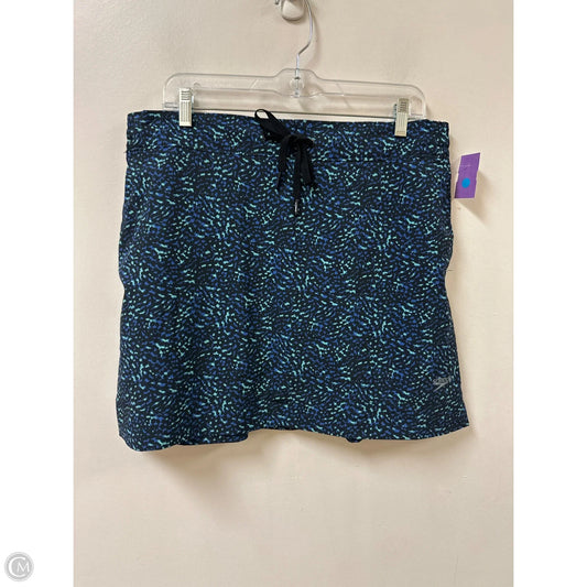 Athletic Skort By Speedo In Blue, Size: L