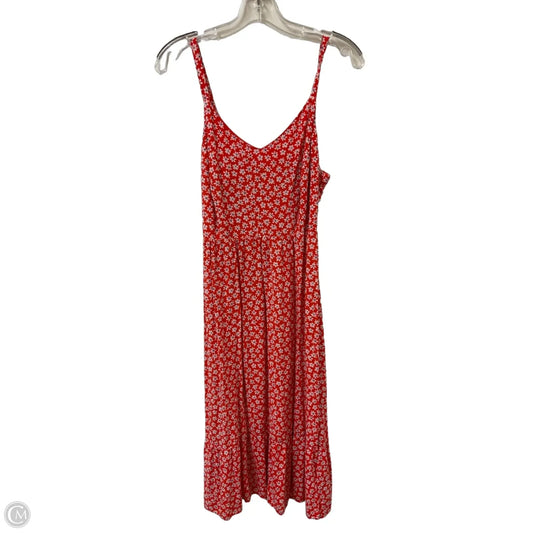 Dress Casual Midi By Old Navy In Orange, Size: M