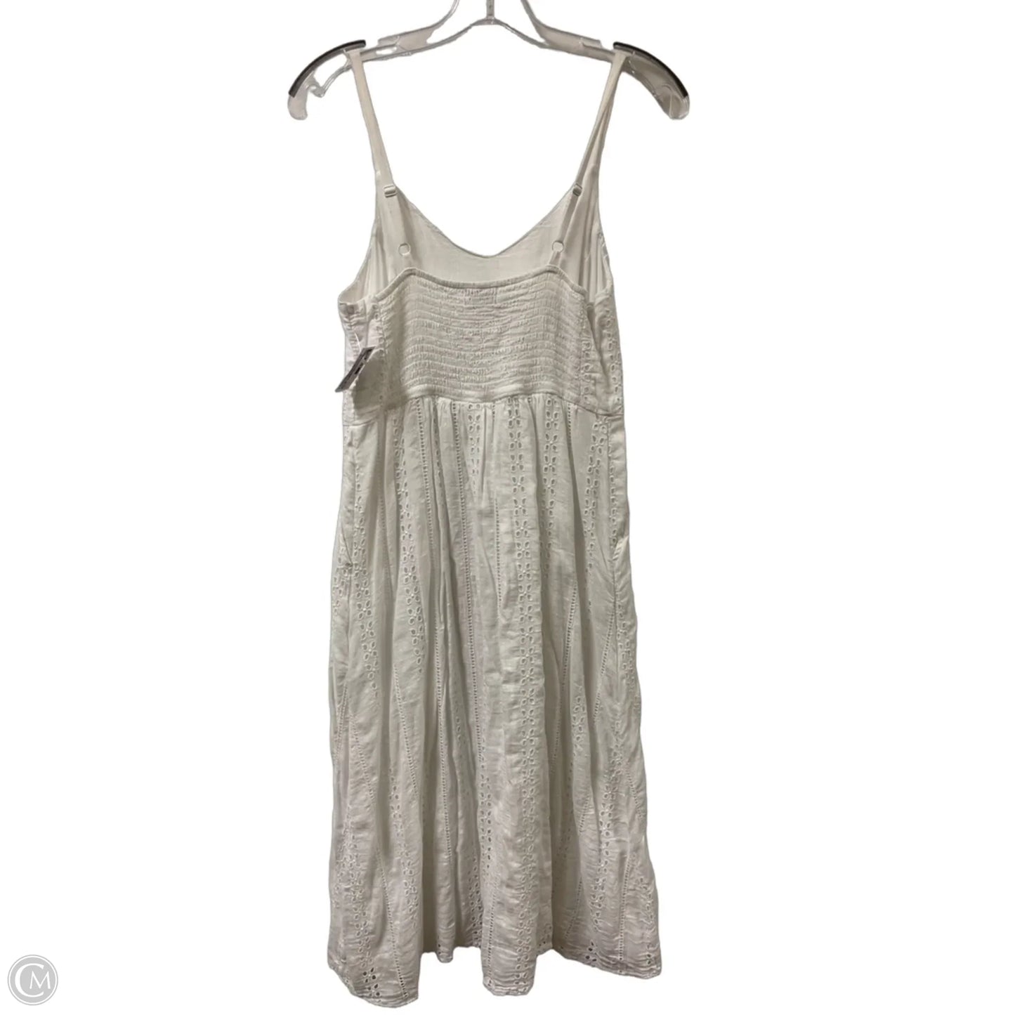 Dress Casual Midi By Old Navy In White, Size: M