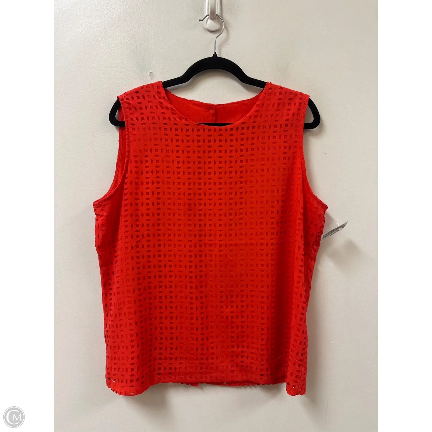 Top Sleeveless By Clothes Mentor In Orange, Size: M
