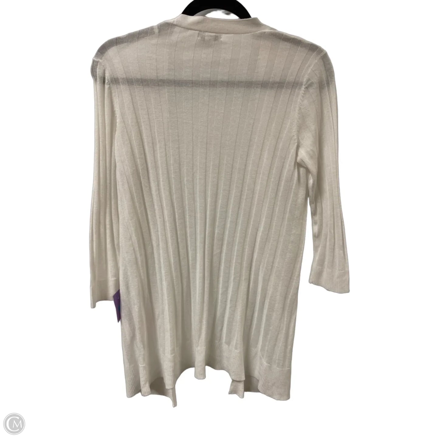 Sweater Cardigan By Cato In White, Size: S