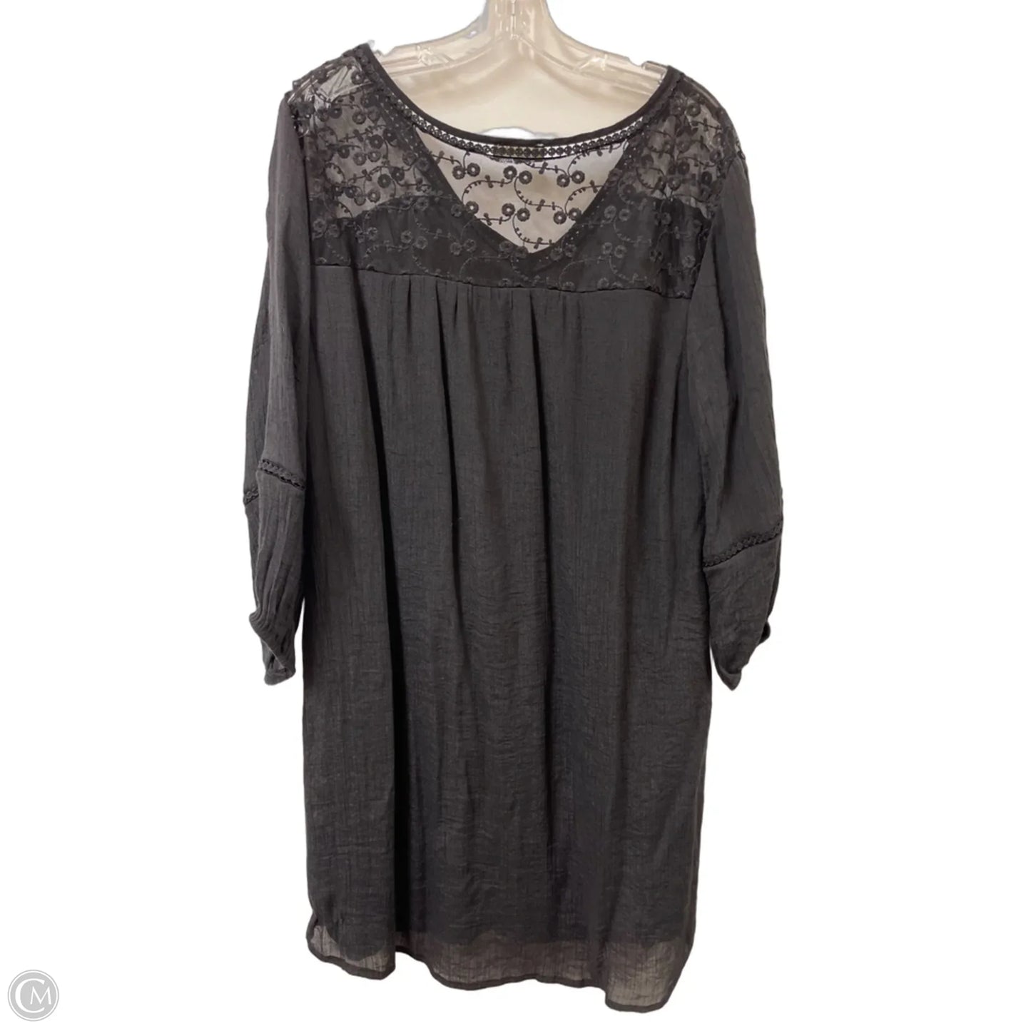 Dress Casual Midi By Indigo Rose In Black, Size: 3x