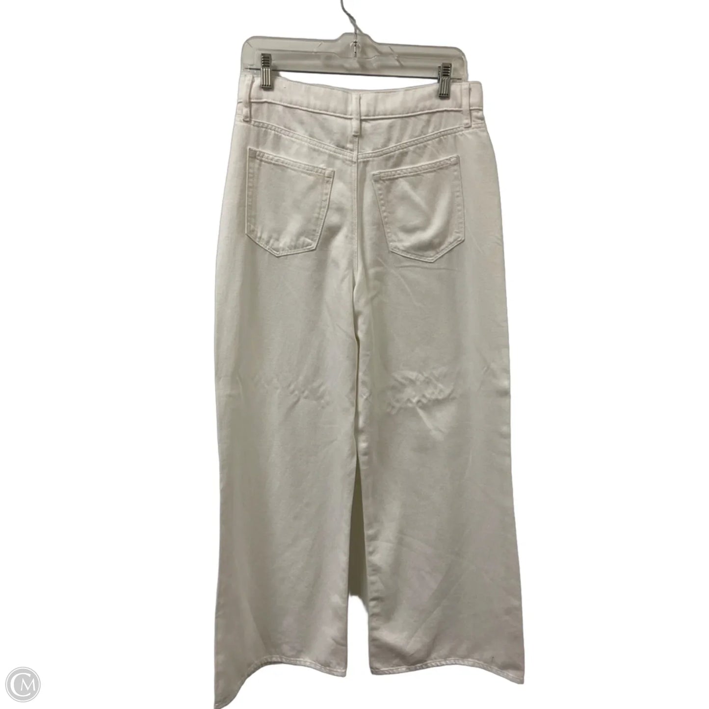 Jeans Wide Leg By Loft In White, Size: 8
