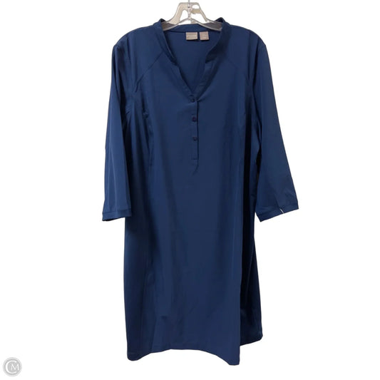Dress Casual Midi By Chicos In Navy, Size: 18
