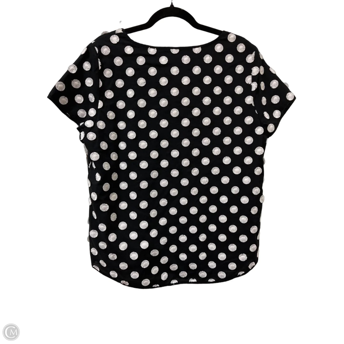 Top Short Sleeve By Chicos In Black, Size: L