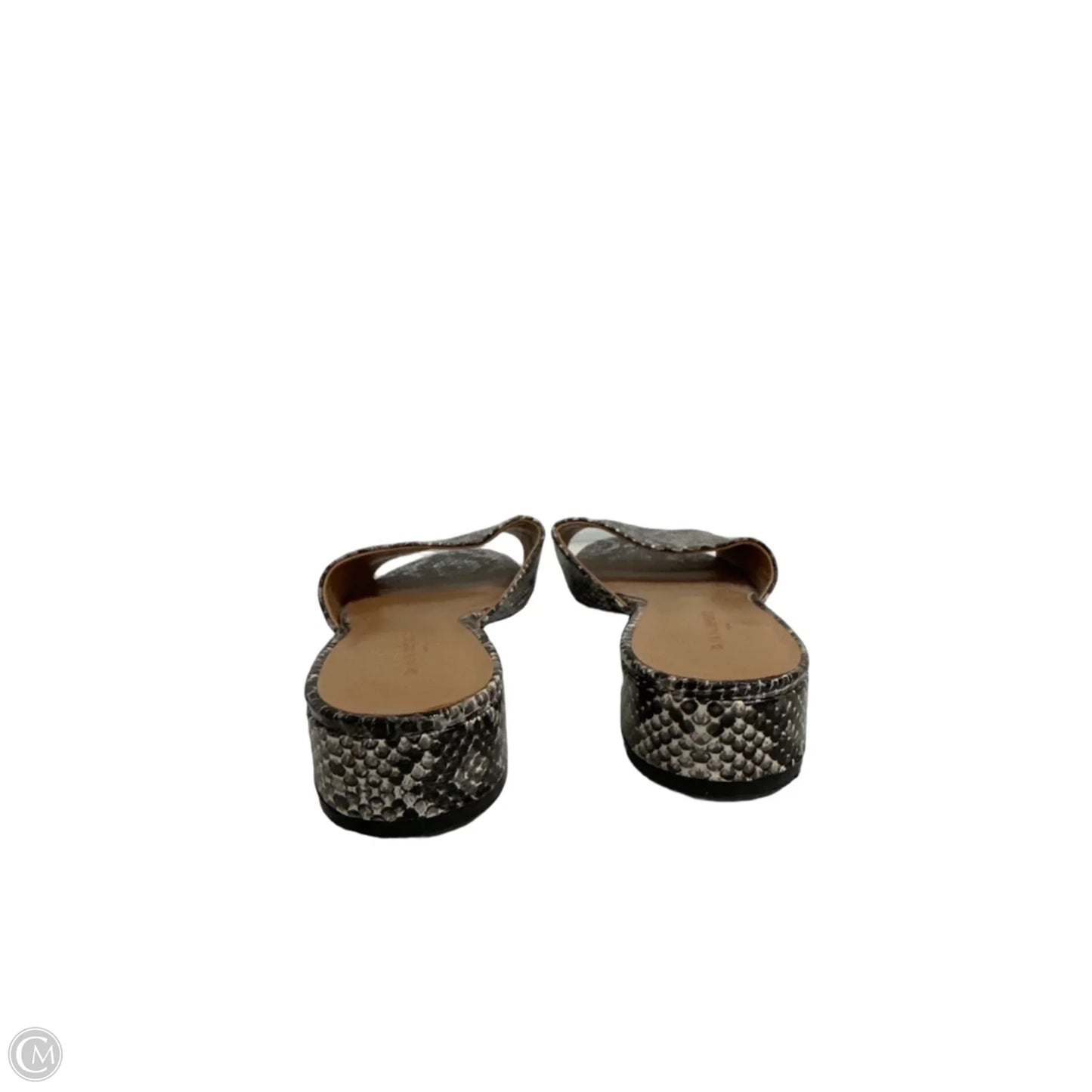 Sandals Heels Block By Banana Republic In Snakeskin Print, Size: 7.5