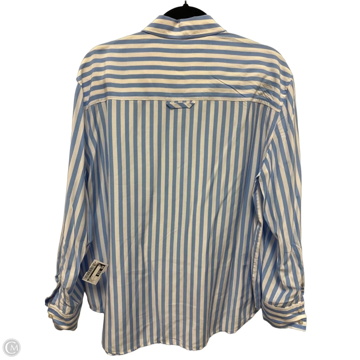 Blouse Long Sleeve By Cma In Blue, Size: L