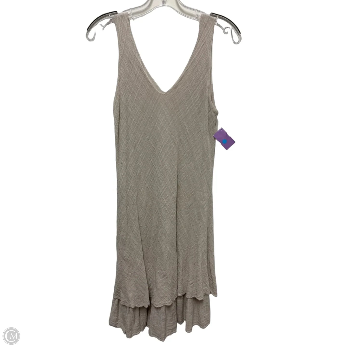 Dress Casual Midi By Clothes Mentor In Tan, Size: M