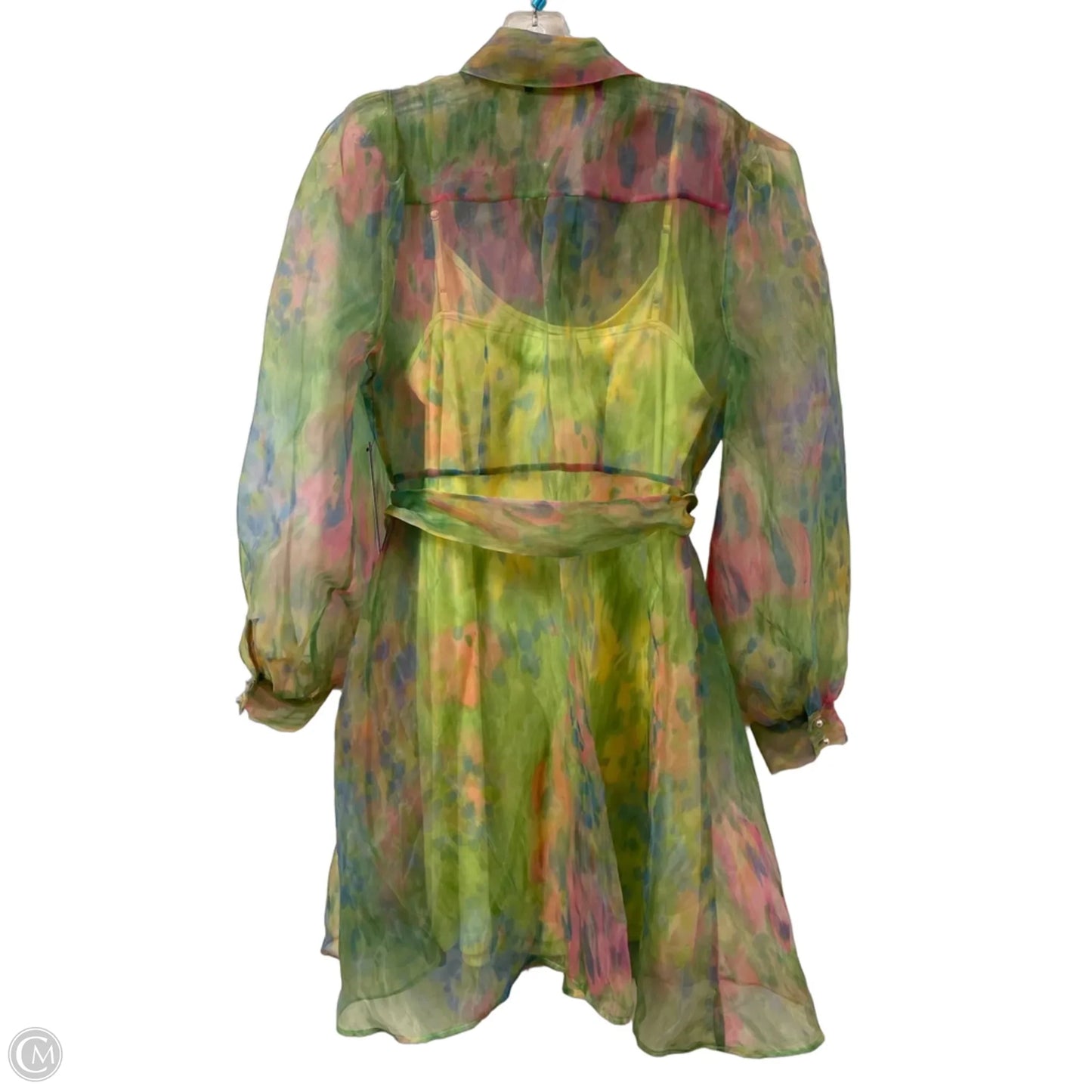 Dress Designer By Karl Lagerfeld In Green, Size: S
