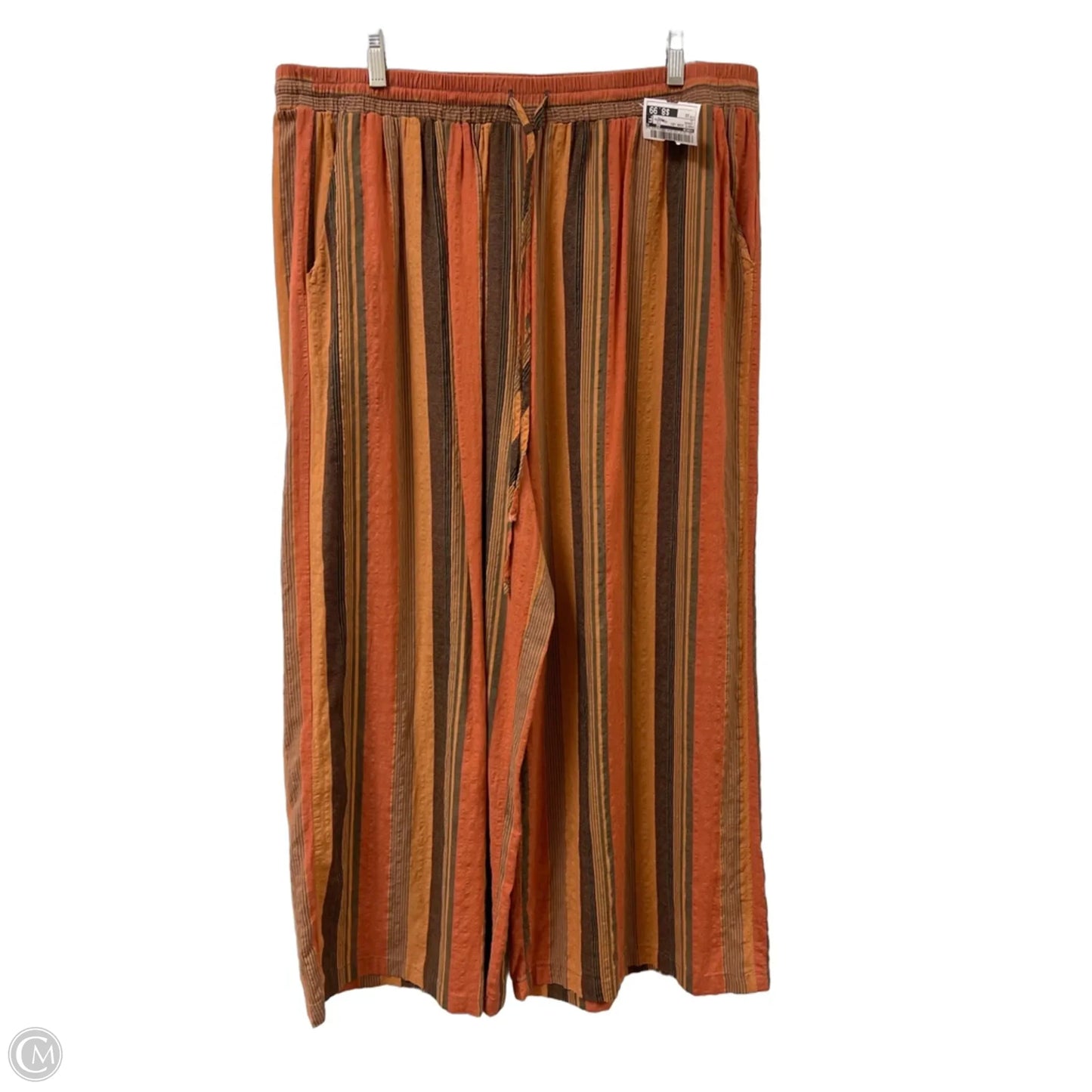 Pants Wide Leg By Shein In Orange, Size: 22