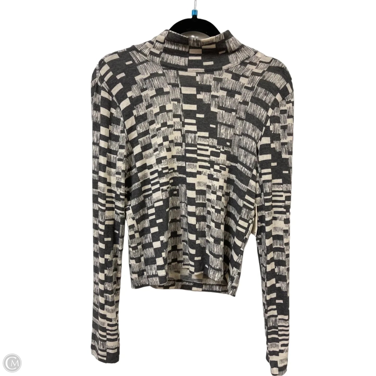 Top Long Sleeve By Anthropologie In Grey, Size: L