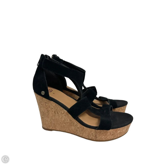 Sandals Designer By Ugg In Black, Size: 8