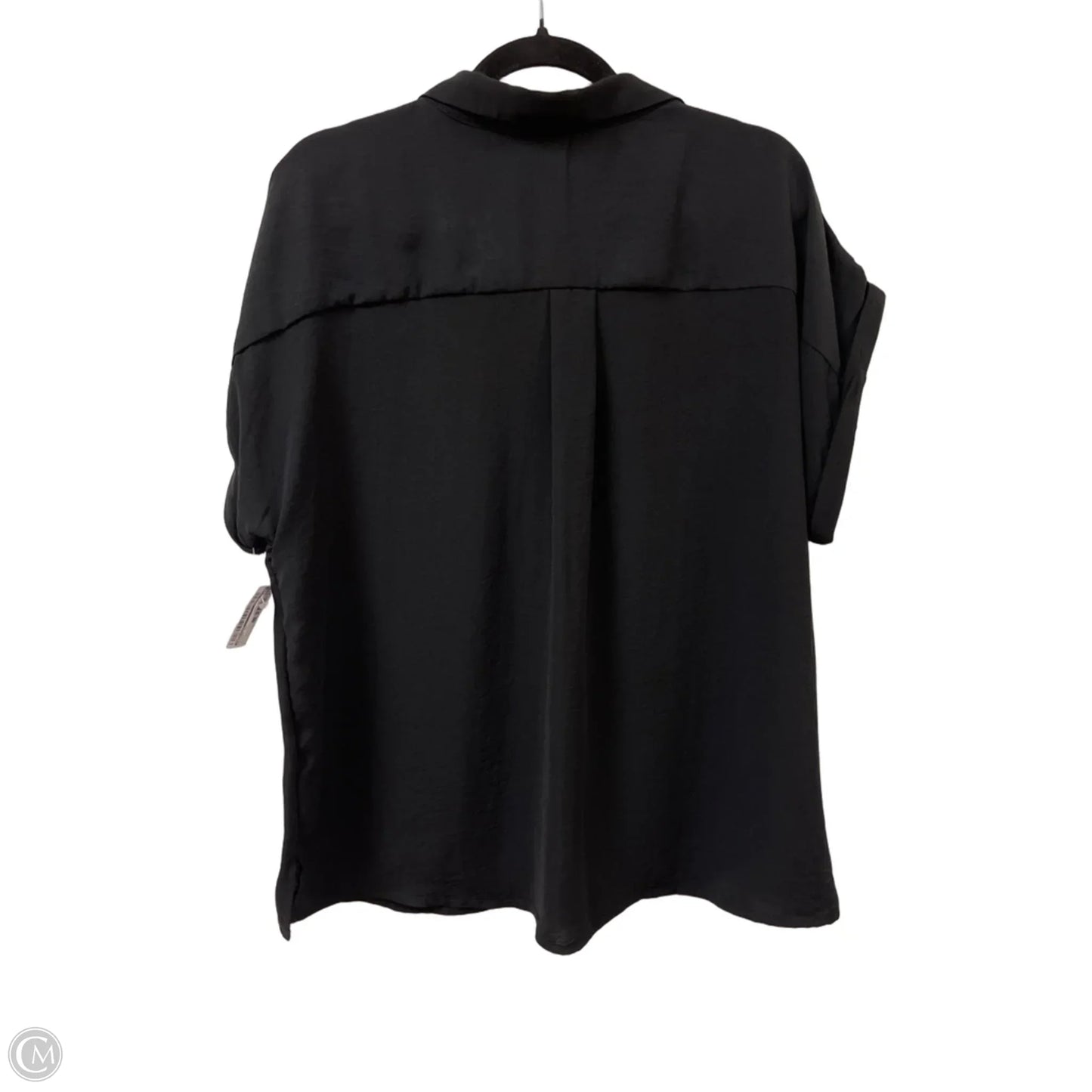 Blouse Short Sleeve By Maurices In Black, Size: Xl