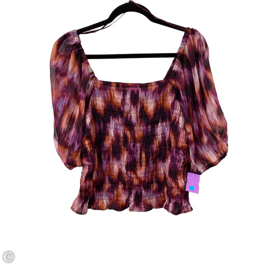 Top Short Sleeve By Old Navy In Purple, Size: L