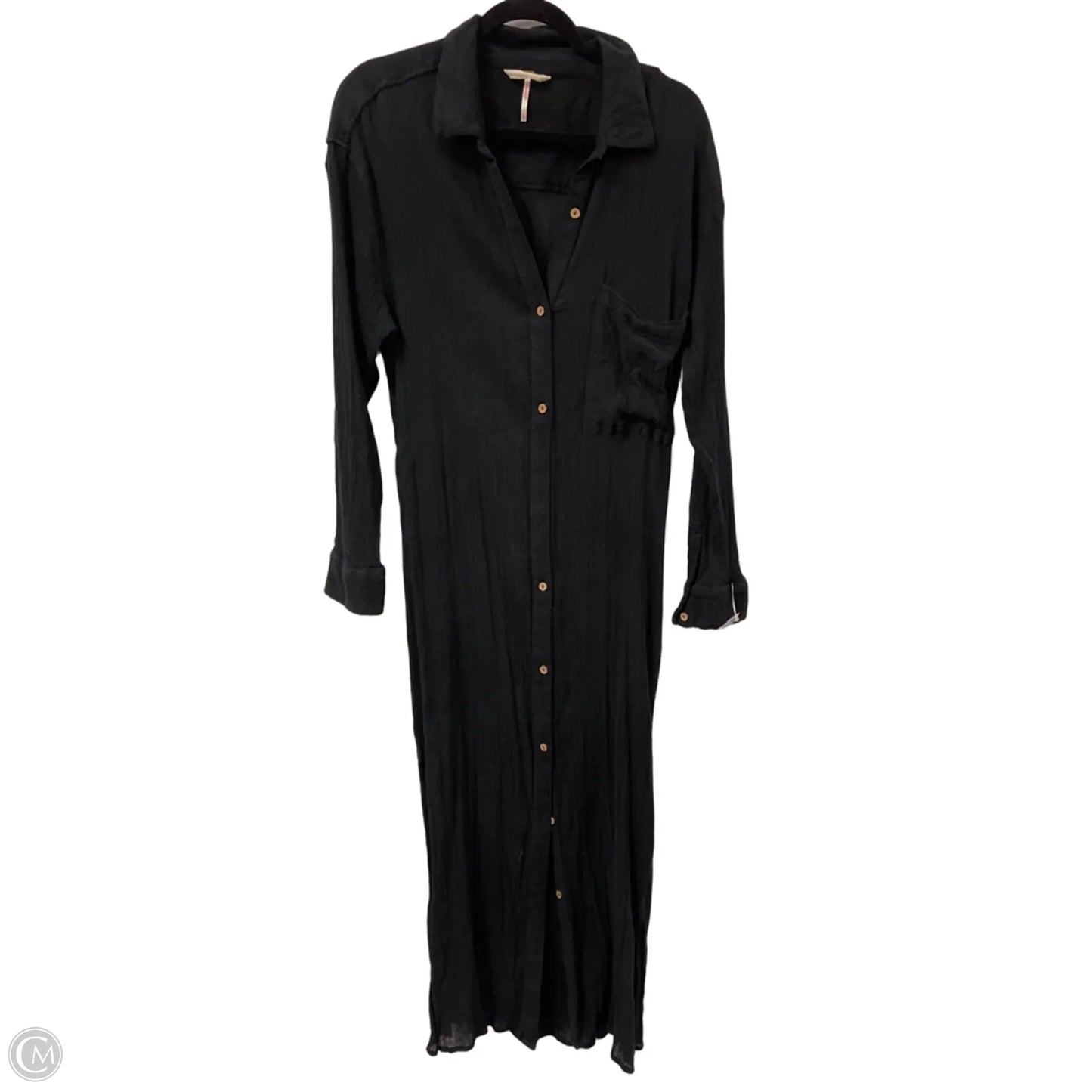 Dress Casual Maxi By Free People In Black, Size: L