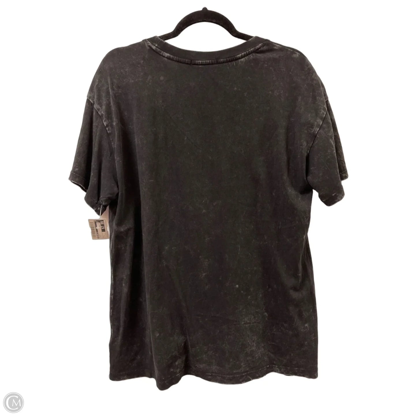Top Short Sleeve By Forever 21 In Black, Size: L