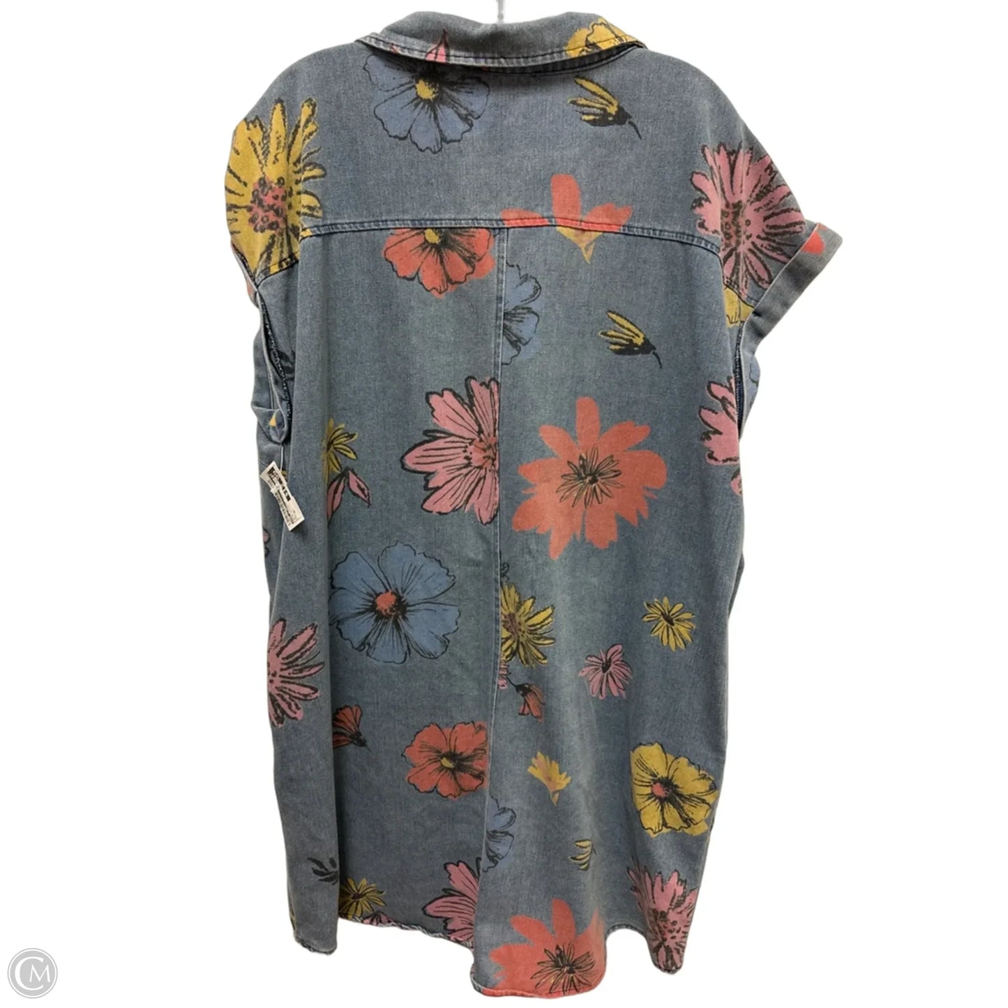 Dress Casual Midi By She + Sky In Blue Denim, Size: Xl