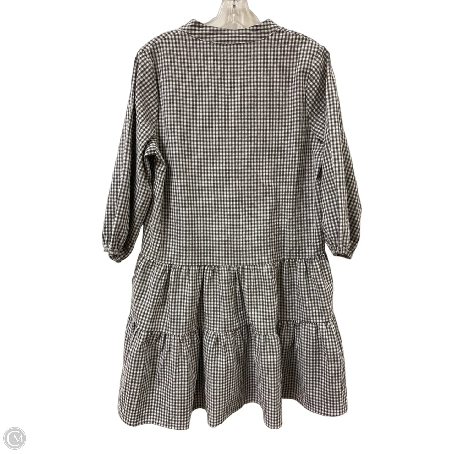 Dress Casual Midi By Petal & Pup In Grey, Size: L