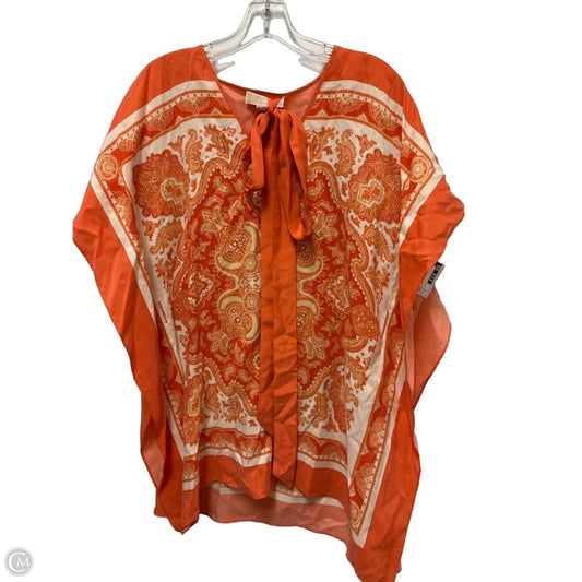 Tunic Short Sleeve By Michael By Michael Kors In Orange, Size: M