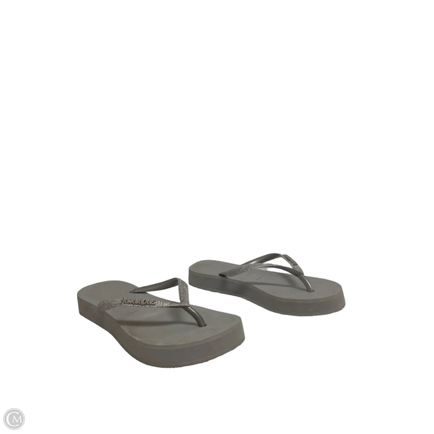 Sandals Flip Flops By Havaianas In Grey, Size: 8