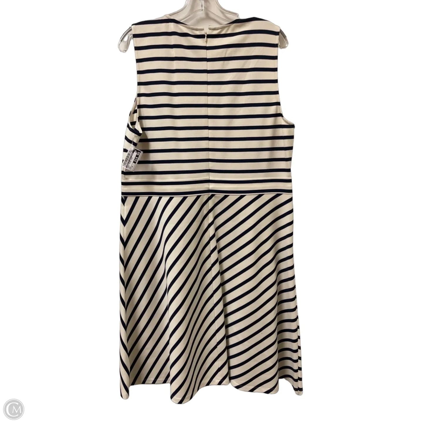 Dress Casual Midi By Lauren By Ralph Lauren In Navy, Size: 16