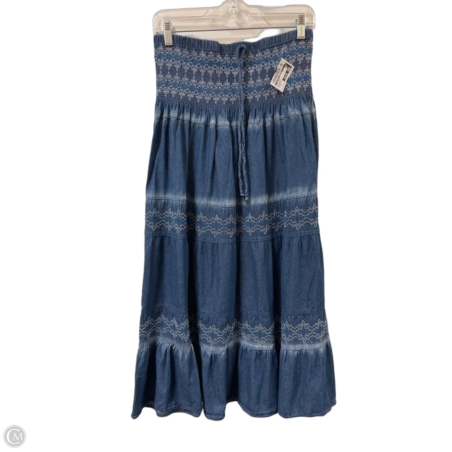 Skirt Maxi By Clothes Mentor In Blue Denim, Size: 12