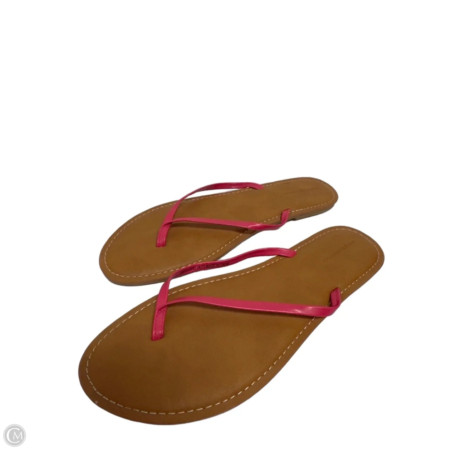 Sandals Flip Flops By Amazon Essentials In Pink, Size: 12