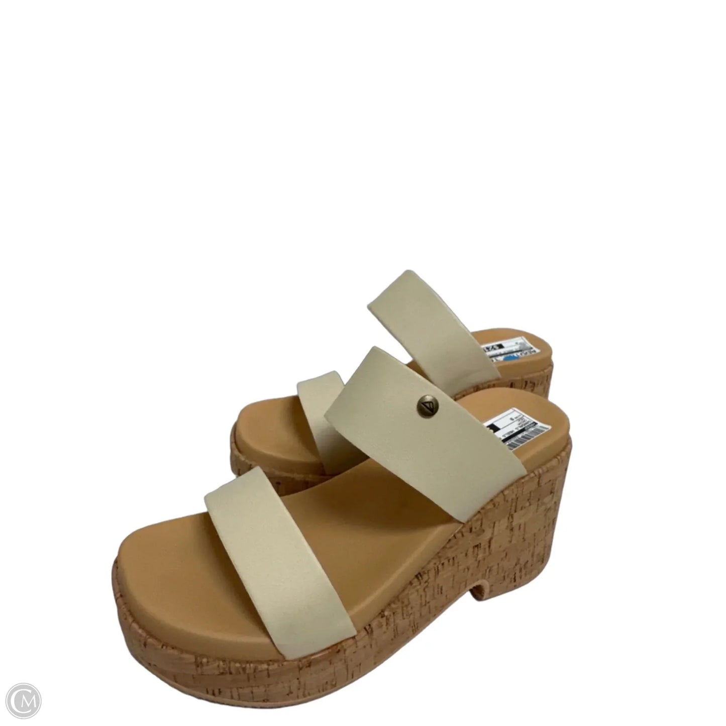 Sandals Heels Platform By Reef In Cream, Size: 9