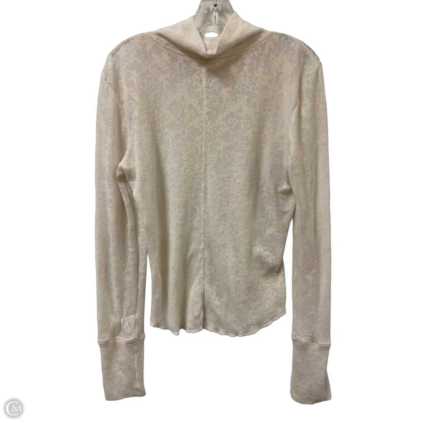 Top Long Sleeve By Free People In Cream, Size: M