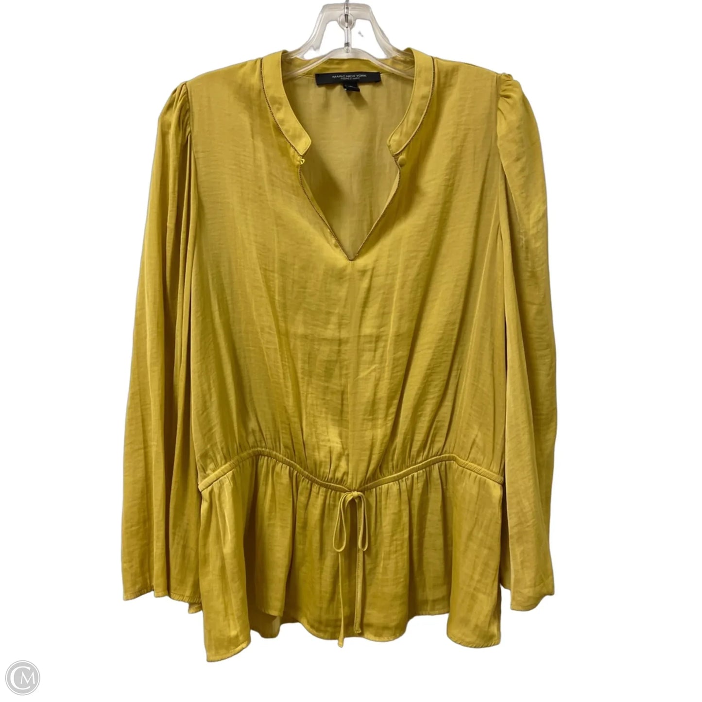 Top Long Sleeve By Marc New York In Yellow, Size: M