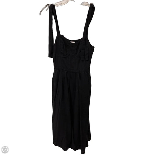 Dress Casual Midi By Lc Lauren Conrad In Black, Size: M