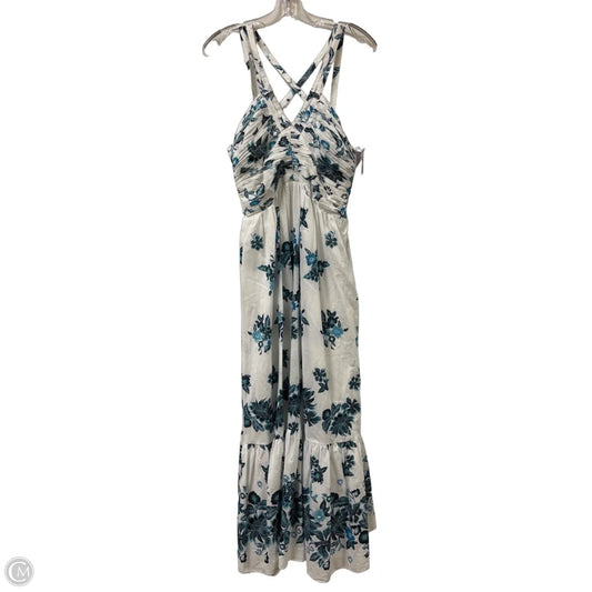 Dress Casual Maxi By White House Black Market In Blue & White, Size: S